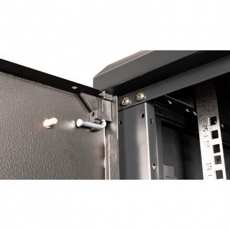 Шкаф 19" телекоммуникационный настенный, 4U 280x600х450 мм, дверь металл, черный